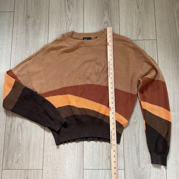 Prana Desert Road Knit Dropped Shoulder Sweater Women Small Multicolor Casual - Picture 5 of 10